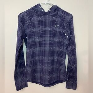Nike Dri-FIT Purple Grid Hoodie Women’s S Athletic Pullover
